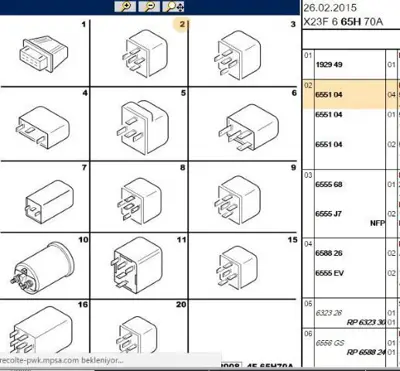 PSA 6551.04 Elektrık Rolesı S-2800 6551.04