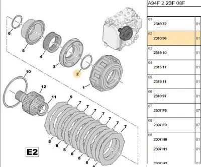 PSA 2310.96 Otomatık Sanzuman Sekmanı 2310.96