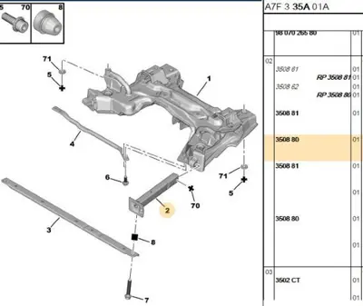 PSA 3508.80 Ön Darbe Emici 3508.80