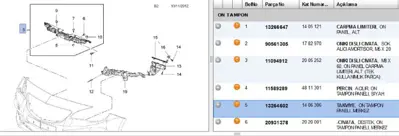 PSA 13264602 Tampon Braketı Ön Orta 13264602