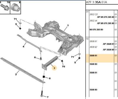 PSA 3508.81 Ön Darbe Emıcı 3508.81