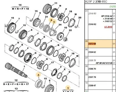 PSA 2372.69 Kamalı Mil Rulman Kiti 237269