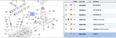PSA 96416362 Sılnkapcıv 11117A78B00 9458008110X 94580081 96416362 9641636210X 96416362X10