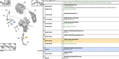 PSA 9826159180 Yağlama Borusu 3558641 9826159180