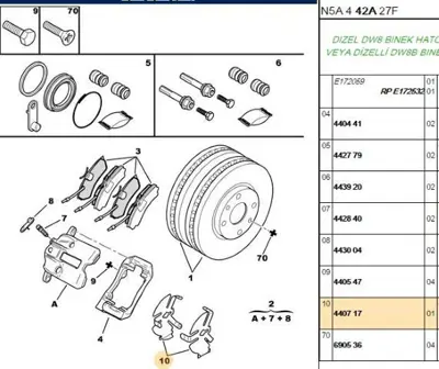 PSA 4407.17 Fren Sacı  4407.17