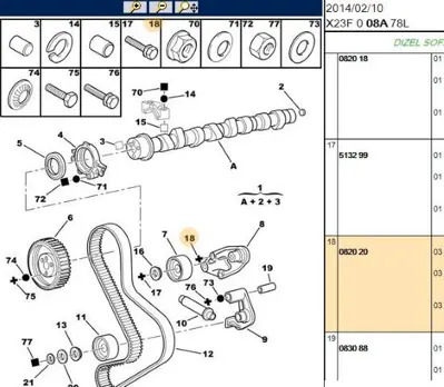 PSA 0820.20 Vida  S - 2800 82020 0820.20 82020 82020 