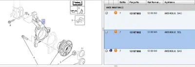 PSA 13197802 Aks Taşıyıcısı Ön Sol Z16xep Zaf-B 13197802 5308049