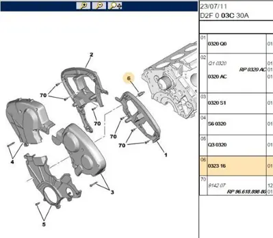 PSA 0323.16 Triger Kapak Tutucusu 0323.16