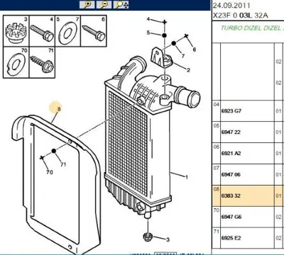 PSA 0383.32 Turbo Radyatör Deflektörü 0383.32