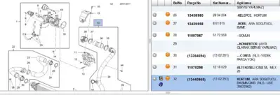 PSA 39032962 Hortum 1302293 13440965 39032962