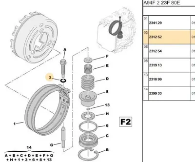 PSA 2312.52 Oring Lastiği  2312.52