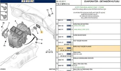 PSA 6454.64 Sab?Tleme Plakasi C3 6454.64