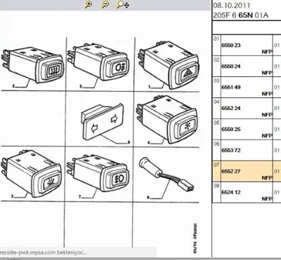 PSA 6552.27 Röle Firsat 655227 6552.27 655227 655227 