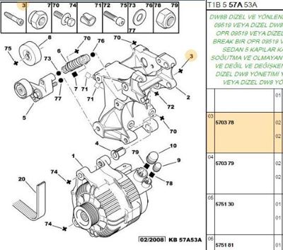 PSA 5703.78 Altbagsportcıvata 5703.78