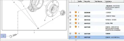 PSA 3637229 Yeni No:9676149980 3637229