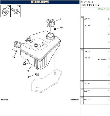 PSA 1307.KK PLastik Tapa 1307.KK