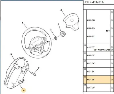 PSA 4131.S5 Direksiyon Alt Bakaliti  4131.S5