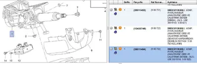 PSA 39019156 Strg Col 39011454 39019156 900792 900822