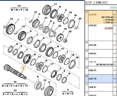 PSA 3118.H4 diferansiyel Kutusu  3118.H4