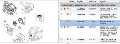 PSA 24405900 Kasnak Devirdaim Z16xep ASTRAH 1334654 24405900