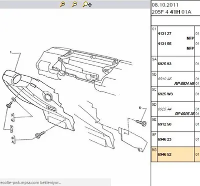 PSA 6946.52 Rondela 694652