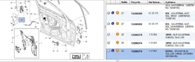 PSA 13258373 Kapı Sol Kilit Kapağı Sac Parça INSIGNIA A 13258373 137007