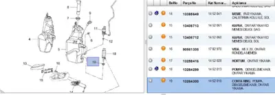 PSA 13264300 Conta Rıng,Pompa,Dengeleme Kabı,On Far Yıkama 13264300 1452010