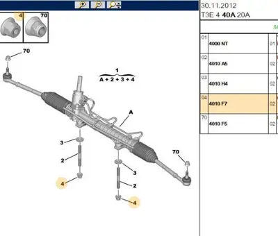 PSA 4010.F7 Somun 3638208 4010F7