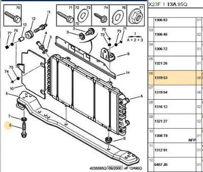 PSA 1319.53 Bağlantı Vidası  1319.53