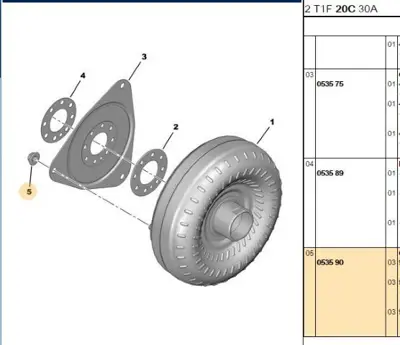 PSA 0535.90 Otom.Sanz Türbün Somunu 0535.90