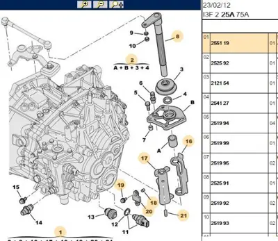 PSA 2551.19 Vites Levyesi  2551.19