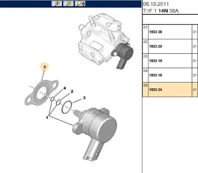 PSA 1933.34 Mazot Pom Regülar Pulu  1933.34