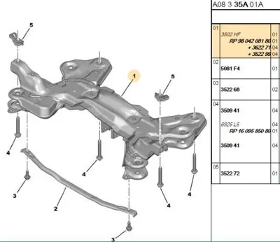 PSA 3622.71 Bağlantı Somunu 362271 3637270