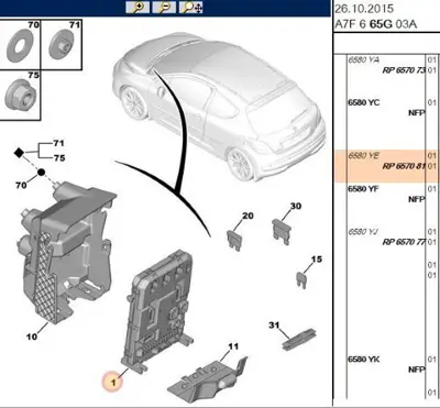 PSA 6570.81 Bsi Kutusu  6570.81