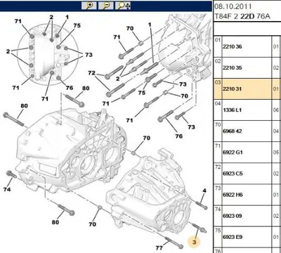 PSA 2210.31 Sanzumancıvatası 2210.31