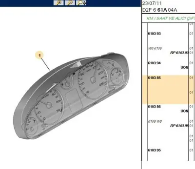 PSA 6103.85 Komple Gösterge  6103.85