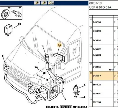 PSA 6431.F7 Bağlantı Ayağı  6431.F7