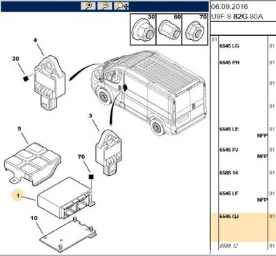 PSA 6545.QJ Airbağ Beyni  6545.QJ