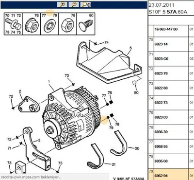 PSA 6962.94 Rondela 696294
