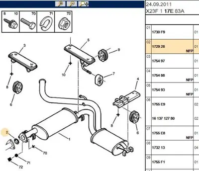 PSA 1729.28 Egsoz Bogaz Contasi 172928 1729.28 172928 172928 172928