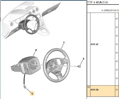PSA 4131.Z6 Dıreksıyon Alt Kapağı 4131Z6