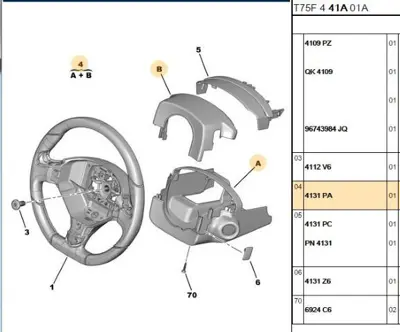 PSA 4131.PA Direksiyon Bakalit Tk  4131.PA