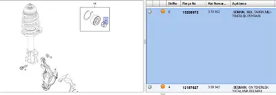 PSA 13208672 On Teker Porya Somunu Opel Corsa D-E Mokka 374952 13208672