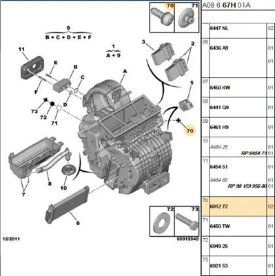 PSA 6912.72 Vida 3640140 691272