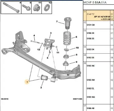 PSA 1614263980 Arka Travers 1614263980