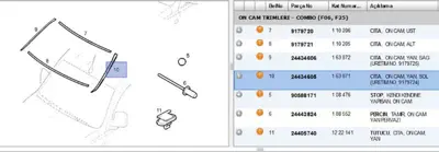 PSA 24434605 Ön Cam Çıtası : L 163871