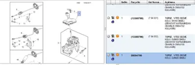 PSA 39054700 Vites Topuzu Otomatik 13349800 13360796 13463408 39054700 784042 784052 784092