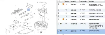 PSA 22808194 Lokma Anahtar 13327308 13474041 13502147 1432123 1434004 1434010 22808194