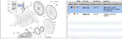 PSA 55571047 Piston Kolu Takımı Astra 1.4 Enjoy 55571047 622142