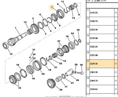 PSA 2324.35 Segman  2324.35